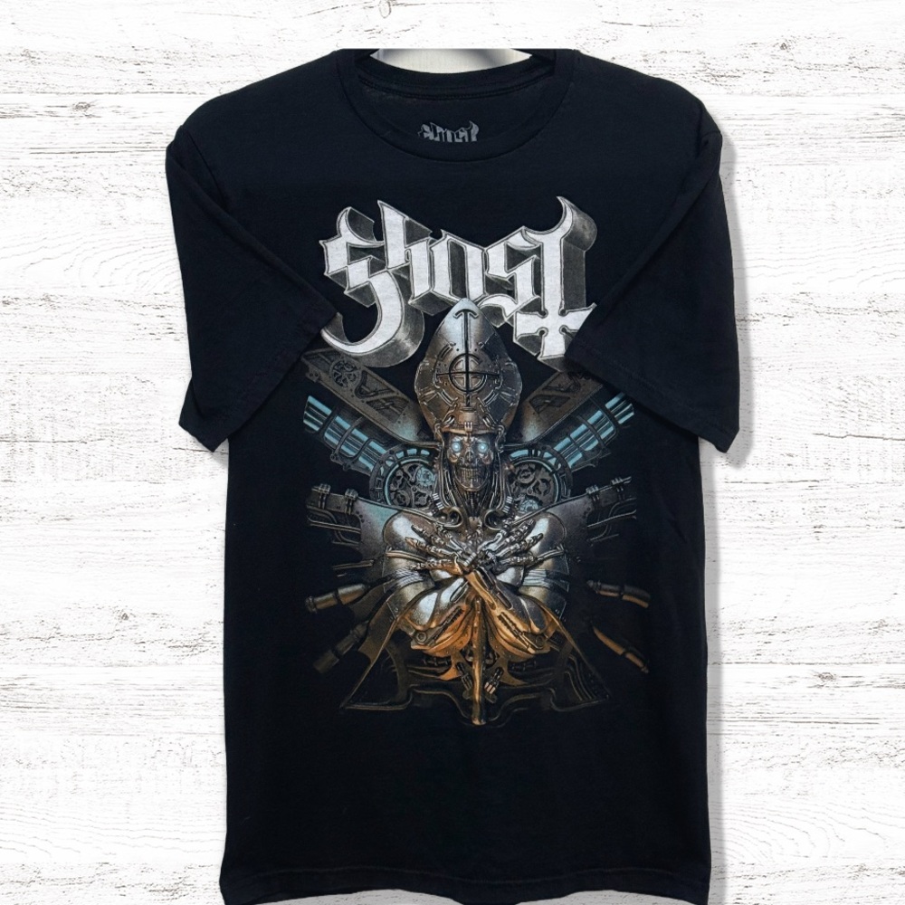 Ghost Men’s Black T Shirt With Graphic Size Medium